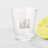 Eenvoudige, moderne kerstfoto | Joyful Holiday Shot Glas (Achterkant)