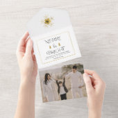 Eenvoudige, moderne kerstkaarten en heldere kerstk all in one uitnodiging (Afscheurbaar)