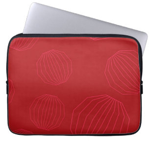 Eenvoudige, moderne kerstversieringen laptop sleeve