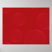 Eenvoudige, moderne kerstversieringen poster (Voorkant)