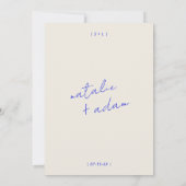 Eenvoudige Moderne Kleurrijke Retro Fun Whimsical  Kaart (Achterkant)