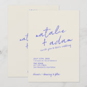 Eenvoudige Moderne Kleurrijke Retro Fun Whimsical  Kaart (Voorkant / Achterkant)