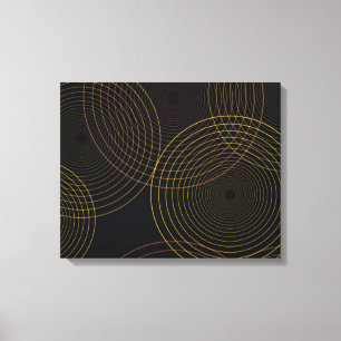 Eenvoudige, moderne, koele, trendmatige dunne lijn canvas afdruk