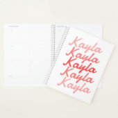 Eenvoudige Moderne Koele Typografie Naam Planner (Display)