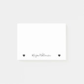 Eenvoudige moderne legante naam post-it® notes (Voorkant)