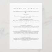 Eenvoudige moderne liefdevolle geheugen foto begra programma (Achterkant)