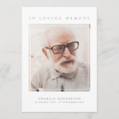 Eenvoudige moderne liefdevolle geheugen foto begra programma (Voorkant)