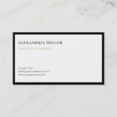 Eenvoudige moderne luxe visitekaartje (Voorkant)