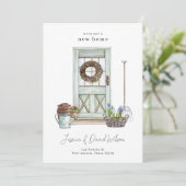 Eenvoudige, moderne, minimale aankondiging van nie (Staand voorkant)