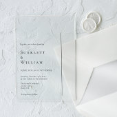 Eenvoudige moderne minimale bruiloft acryl uitnodigingen