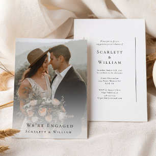 Eenvoudige moderne minimale elegante foto die we h kaart