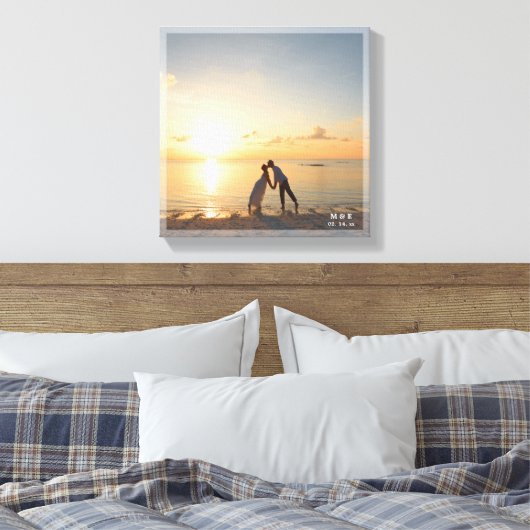 Eenvoudige, moderne, minimalistische aangepaste br canvas afdruk (Insitu (Slaapkamer))