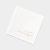 Eenvoudige moderne minimalistische aangepaste brui folie servetten (Links)