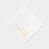 Eenvoudige moderne minimalistische aangepaste brui folie servetten (Rechts)