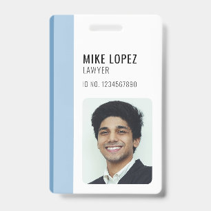 Eenvoudige moderne minimalistische aangepaste werk badge