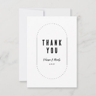Eenvoudige moderne minimalistische bedankkaart notitiekaartje