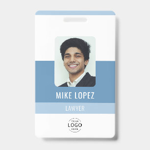 Eenvoudige moderne minimalistische bedrijfs-ID Badge
