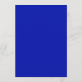 Eenvoudige moderne minimalistische blauw-witte bru programma (Achterkant)