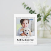 Eenvoudige Moderne Minimalistische Foto Verjaardag Briefkaart (Staand voorkant)