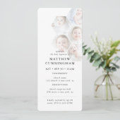 Eenvoudige moderne minimalistische fotocollage doo kaart (Staand voorkant)