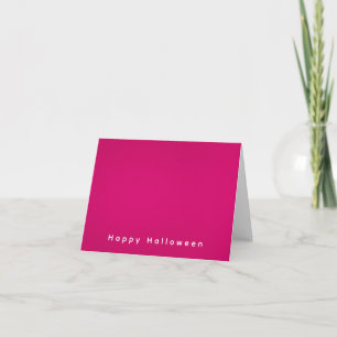 Eenvoudige moderne minimalistische Happy Halloween Kaart