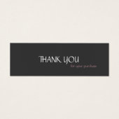 Eenvoudige moderne minimalistische orde dank u mini visitekaartjes (Voorkant)