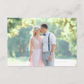 Eenvoudige moderne minimalistische QR-code RSVP Informatiekaartje (Achterkant)