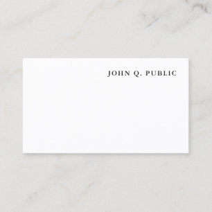 Eenvoudige Moderne Minimalistische Template Profes Visitekaartje