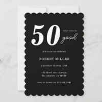 Eenvoudige Moderne Minimalistische Typografie 50th