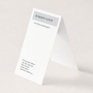 Eenvoudige, moderne minimalistische vlakke visitekaartjes