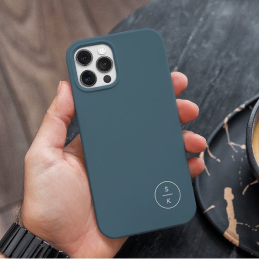 Eenvoudige Moderne Monogramnaam Case-Mate iPhone Case