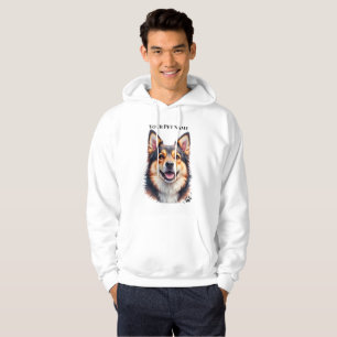 Eenvoudige moderne naam en foto aangepast ontwerp hoodie