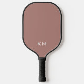Eenvoudige Moderne Neutrale Monogram Initialen Pickleball Paddle (Voorkant)