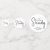 Eenvoudige moderne neutrale Tiny Human Shindig Confetti (Achterkanten)