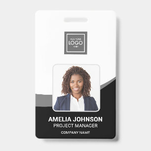 Eenvoudige moderne personeelsfoto ID-badge Badge