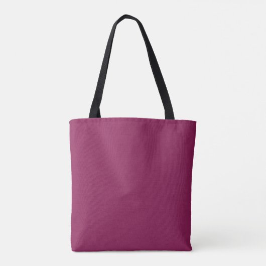 Eenvoudige moderne Raspberry Monogram Initiaal Can Draagtas (Achterkant)