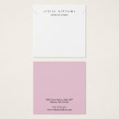 Eenvoudige moderne roze Ketting display Kaart (Voorkant /achterkant)