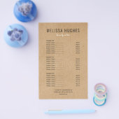 Eenvoudige Moderne Rustieke Kraft Salon Service Me Flyer (Enkel)