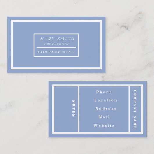 Eenvoudige moderne service visitekaartje (Voorkant / Achterkant)