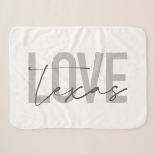 Eenvoudige, moderne, stedelijke, coole design Love Sherpa Deken
