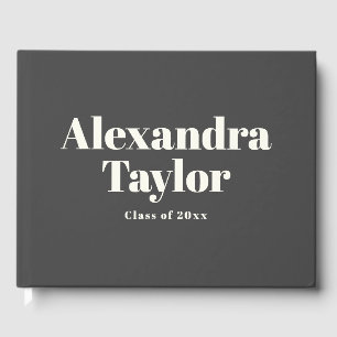 Eenvoudige Moderne Stijl Aangepaste Afstuderen Gastenboek
