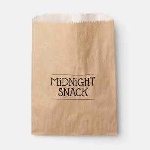 Eenvoudige moderne traktatie midnight snack party  bedankzakje
