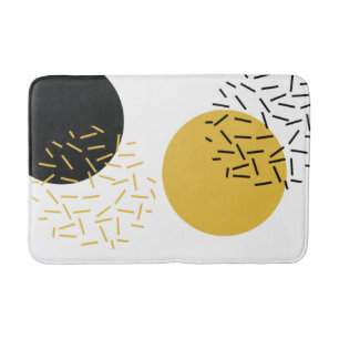 Eenvoudige, moderne, trendy, stedelijke geometrisc badmat