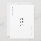 Eenvoudige moderne trouwfoto save the date (Voorkant)