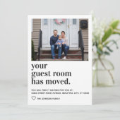 Eenvoudige moderne Typografie Gast Room Foto's ver Aankondiging (Staand voorkant)
