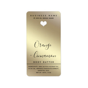 Eenvoudige moderne typografie, wit hartlichaam etiket