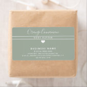 Eenvoudige moderne typografie, wit hartproduct etiket (Insitu)