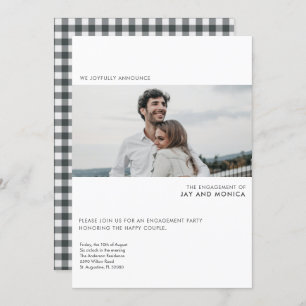 Eenvoudige, moderne uitnodiging van de partij van