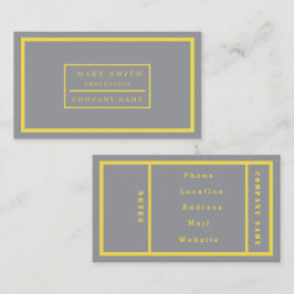 Eenvoudige, moderne ultieme grijs visitekaartje