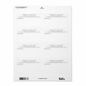 Eenvoudige Moderne Verzendlabel Bedrijfsnaam (Full Sheet)